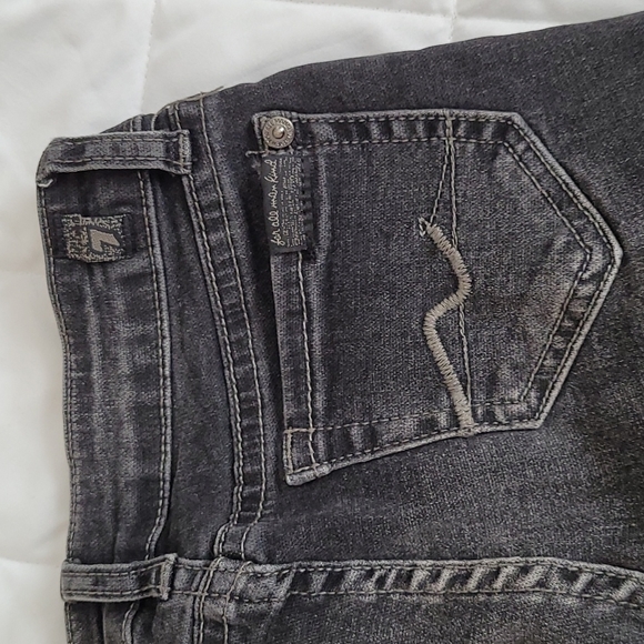7 For All Mankind Girl's The Ankle Skinny Size 8 Black NWOT - Picture 8 of 8